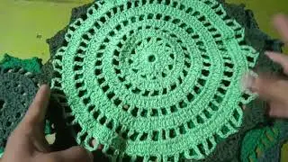 tapete individual a crochet fácil y rápido