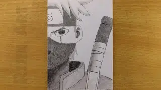 Pencil Drawing of Kakashi || Easy Drawing for Beginners