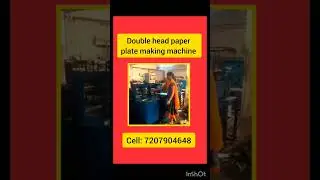 Double head paper plate making machine #paperplates #plates #machine #business #music #relaxing