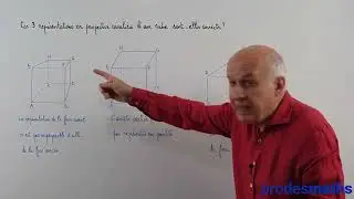 Cinqui&egrave;me - Repr&eacute;sentation d'un poly&egrave;dre - Perspective cavali&egrave;re -Exercice