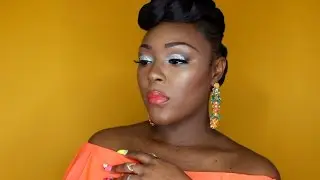 Spring Makeup Tutorial(MAC 3D Silver Glitter)