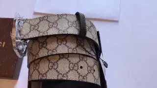 BEST QUALITY Gucci Brown Monogram Belt Unboxing Review
