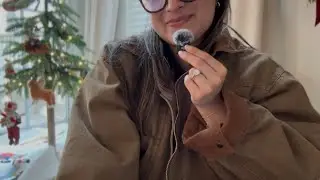 ASMR Cozy Holiday Ramble By The Christmas Tree (gentle whispers, hand movements)