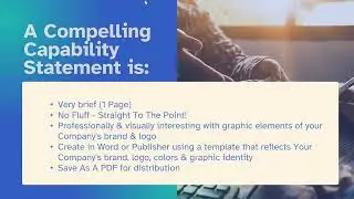 Procurement Masterclass: Comprehensive Guide to Working with OCPA (2 of 4) &ndash; Capability Statements