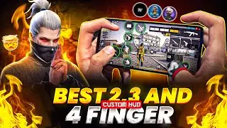 World's🌎 Best Custom HUD for Free Fire 2026 (2, 3, 4 Finger) | FF Max New Update Settings & HUD Code