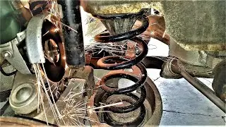 2003-2006 Infiniti G35x rusted siezed rear shock replacement