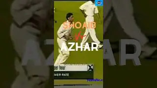 Shoaib HITS Azharuddin with a Fierce Bouncer ! #cricket #shoaibakhtar #mohammadazharuddin #bouncer