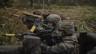 NATO Allies Estonia and France train together in trench warfare