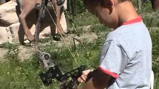 How to shoot a bow by 5 year old  HOW TO MASTER THE BOW & ARROW at young age