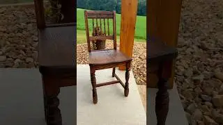80-летний стул снова новый #challengeshorts #furnitureflip #refurbish #diy