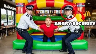 SETTING UP BOUNCY CASTLE IN RIDICULOUS PLACES! Police came