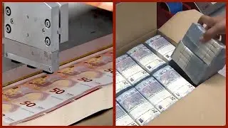 Amazing Money Production Process  World's Most Powerful Money Usd, Euro Production Technology