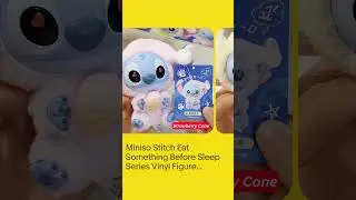Miniso Stitch Eat Something Before Sleep Series Vinyl Figure Confirmed Blind Box