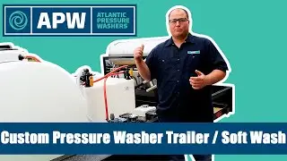 Custom pressure washer trailer | Soft wash system | Atlantic Pressure Washers : Maryland
