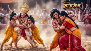 प्रजा के सामने क्यू श्री राम-माता सीता के भींच हुवा महा दंगल देख कर सब बोले जय हो || Shrimad Ramayan