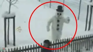5 TIMES SNOWMAN CAUGHT ON CAMERA & SPOTTED IN REAL LIFE!
