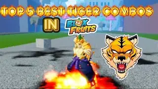 TOP 5  BEST TIGER COMBOS in Blox Fruits🔥