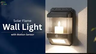 Epyz Solar Flame Wall Light with Motion Sensor #solarlights