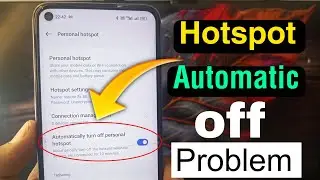 Mobile hotspot turn off automatic Realme