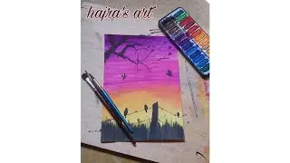 Urban Nature Artwork||Nature artist||watercolor painting||#colorfulview​