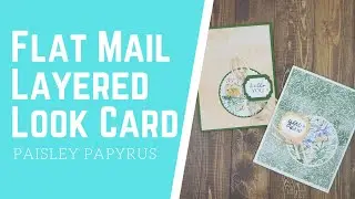 Speedy layered look on a flat card