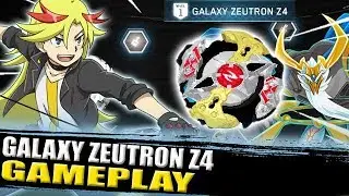 🇷🇺GALAXY ZEUTRON Z4 GAMEPLAY + ZANKYE COLLAB! Бейблэйд Взрыв TURBO APP ベイブレードバーストアプリ