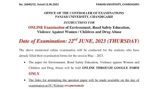 #instructions for #EVS #EVN #exam #PUChd on #22june2023 through GoogleForm with GMAIL account only