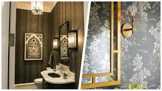 75 Mid-sized Powder Room With Black Cabinets Design Ideas You'll Love 🔴