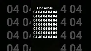 Find the 40 number | #puzzle #quiz #iqtest #emoji #emojyfind #viral #shortsfeed