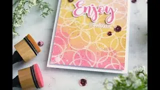 Emboss Resist Ink Blended Background Technique
