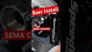 POWERFUL STOPPING! 🛑 Installing Custom Baer Brakes on our SEMA '67 Camaro!