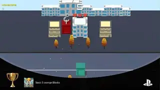 Cazzarion: Builder ~ Stack 3 orange Blocks Trophy