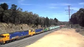 G536 DL47 DL43 1MC2 Melbourne to Cootamundra at Heathcote Junction