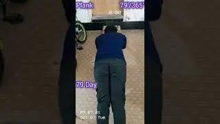 Day 79 of the plank challenge #plank #shorts #challenge