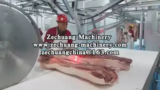 Best Selling Pig Meat Deep Processing Workshop Low Speed Circular Saw Machine For Cow Sheep