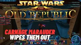 SWTOR PvP Alderaan WZ Win Carnage Marauder didn't die dealing DPS through her heals