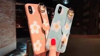 Fresh flowers Apple XR mobile phone case iphoneX wristband bracket xsmax