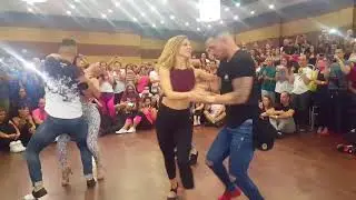 Daniel y Desiree, Sergio y Marichu, Antonio y Estefanía. Kizombachata 2017. Huelva. Spain