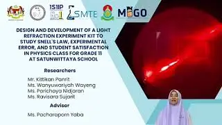 MIGO2023 - Design and Development of a Light Refraction Experiment Kit to Study Snell's Law...