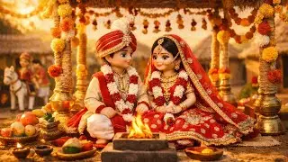 Doll Wedding Functions |Ubtan,Mehndi, Barat & Walima | Doll Village ASMR