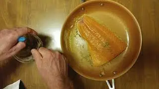 PISTACHIO SHIITAKE MUSHROOM POWDER CRUSTED ATLANTIC SALMON FILLET