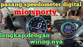 Pasang speedometer digital mio sporty beserta wiring nya
