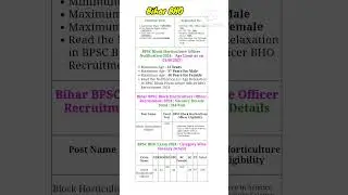 Bihar block job vacancy 2024 #bpsc #sathpadhe
