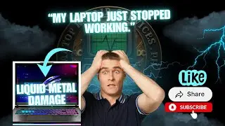 Laptop freezing; signs of failure due to liquid metal damage