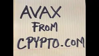 Sending C-Chain AVAX from Crypto.com to Metamask - Avalanche C Chain - Fast and easy process