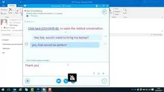 Skype for Business - Replying with IM