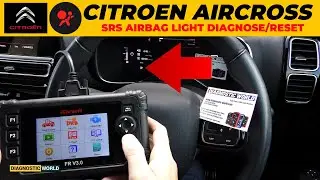 Citroen Aircross C2 C3 C4 C5 Диагностика и сброс контрольной лампы подушки безопасности iCarsoft ...