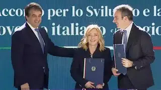 GIORGIA MELONI IN CALABRIA PER L’ACCORDO SVILUPPO E COESIONE TRA IL GOVERNO E LA REGIONE