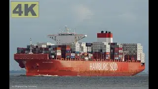 CAP SAN TAINARO - Shipspotting Germany 🇩🇪 IMO 9633965 - River Elbe near City Otterndorf - 4K VIDEO