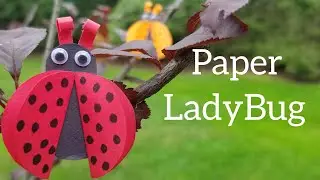 How to make Paper LadyBug | Paper Crafts for kids | Paper craft ideas